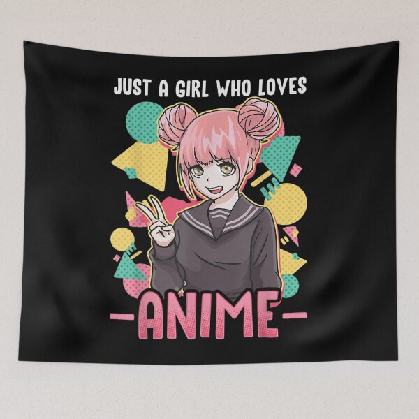 Item preview, Anime s For Girls Women Just A Girl Who Loves Anime designed and sold by BrianLangle2023.