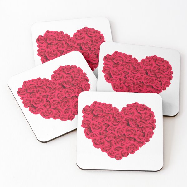 Item preview, Love Red Heart of Roses Hydro Laptop Sticker Decal designed and sold by OneWorldLove.