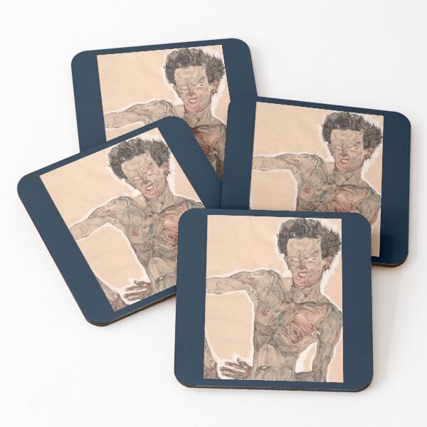 Item preview, EGON SCHIELE - Self-Portrait Grimacing   designed and sold by Lar2ok.