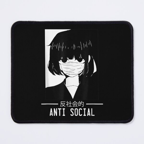 Item preview, Anti Social Japanese Text Aesthetic Vaporwave Anime Gift designed and sold by BrianLangley2.