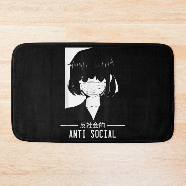 Item preview, Anti Social Japanese Text Aesthetic Vaporwave Anime Gift designed and sold by BrianLangley2.