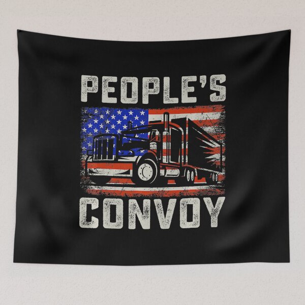 Item preview, The People's Convoy America Truckers Freedom Convoy USA designed and sold by GardNewerd.