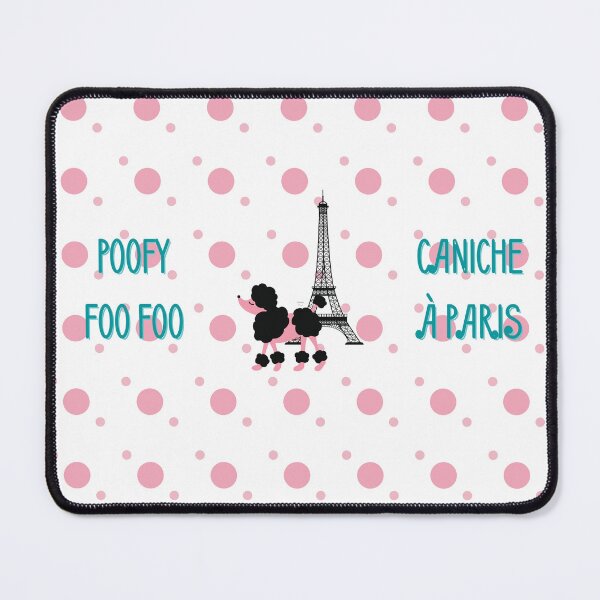 Item preview, Poofy, foo foo Poodles in Paris / Caniche a Paris: variety of designs, mix and match designs designed and sold by Becky Hunter.