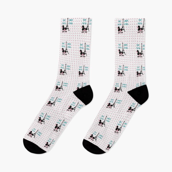 Item preview, Poofy, foo foo Poodles in Paris / Caniche a Paris: variety of designs, mix and match designs designed and sold by Becky Hunter.