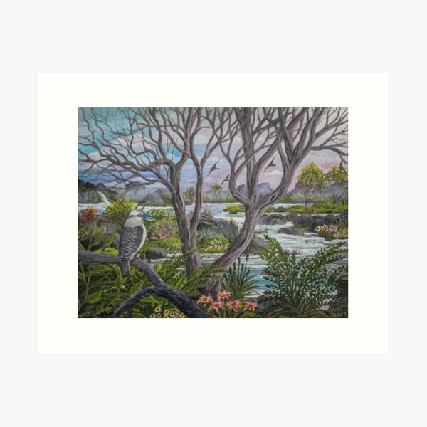 Item preview, Kookaburra River scene designed and sold by Vicki Alder.