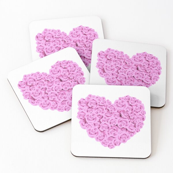 Item preview, Love Pink Heart of Roses Hydro Laptop Sticker Decal designed and sold by OneWorldLove.