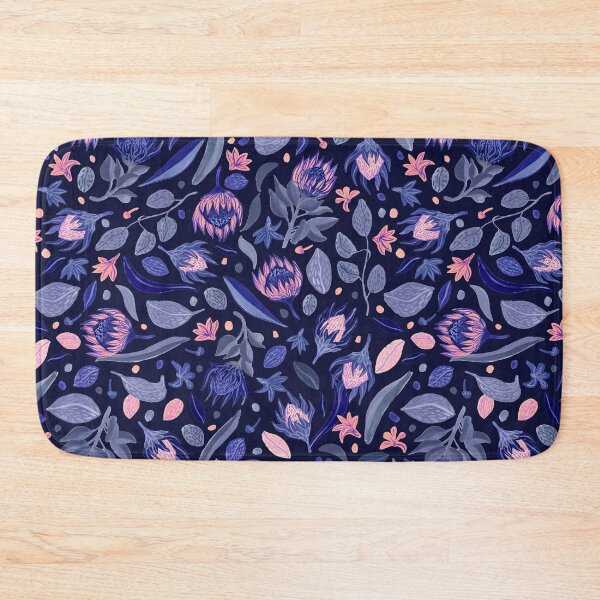Item preview, Midnight flowers - navy designed and sold by thealohastudios.