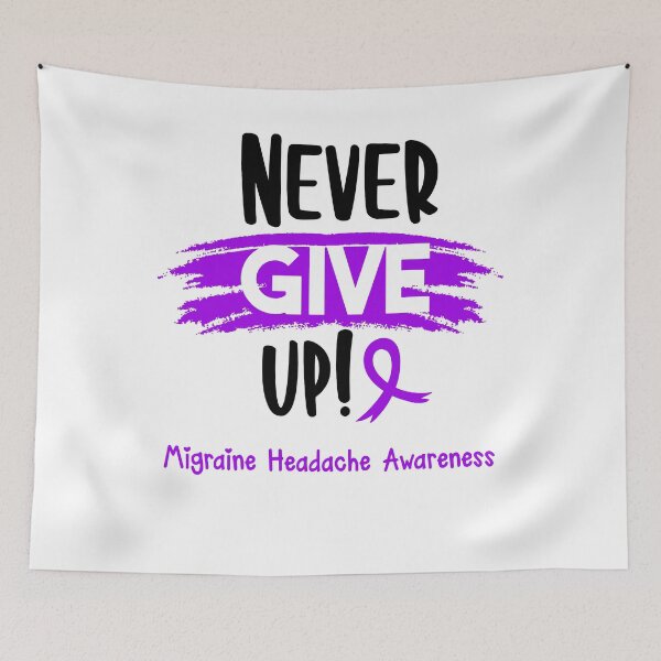 Item preview, Migraine Headache Warrior - Migraine Headache Awareness - Never Give Up! designed and sold by Robbsyn.