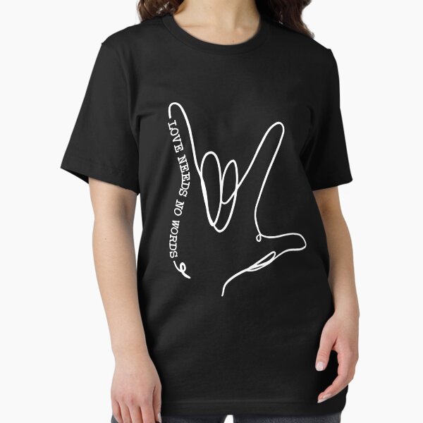 Item preview, Love Need No Word ASL Autism Awareness SPED Teacher designed and sold by HaaChris-Artis.
