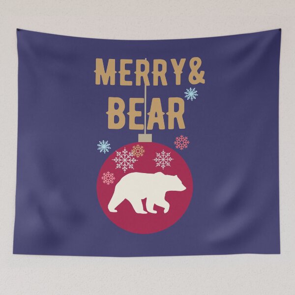 Item preview, whimsical Christmas Bear designed and sold by BronikowskiART.