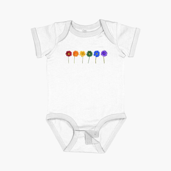 Item preview, Rainbow Flowers Daisy Pride Stickers Nature Laptop Hydro Flowers Decal designed and sold by OneWorldLove.