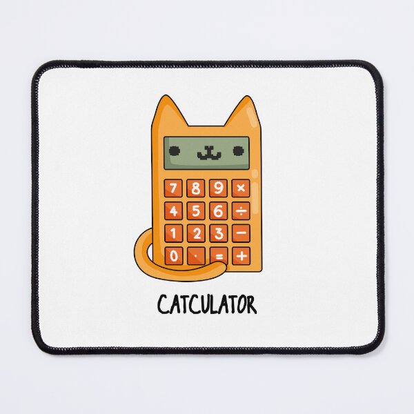 Item preview, Cat-culator Funny Calculator Puns  designed and sold by punnybone.