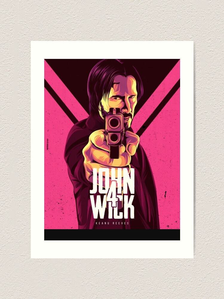 John Wick 4 Movie Poster Art Print For Sale By Gastda Redbubble