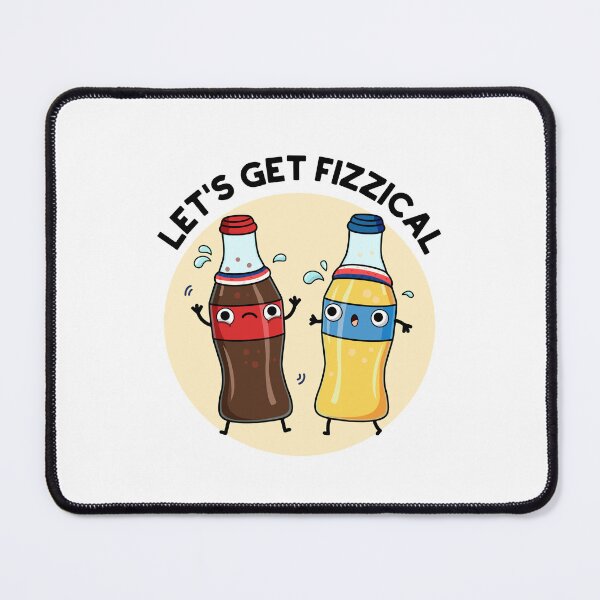Item preview, Let's Get Fizzical Funny Soda Pop Puns designed and sold by punnybone.