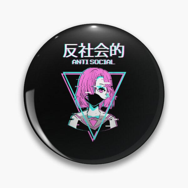 Item preview, Antisocial Vaporwave Anime Girl Japanese Indie Alt Aesthetic designed and sold by BrianLangley2.