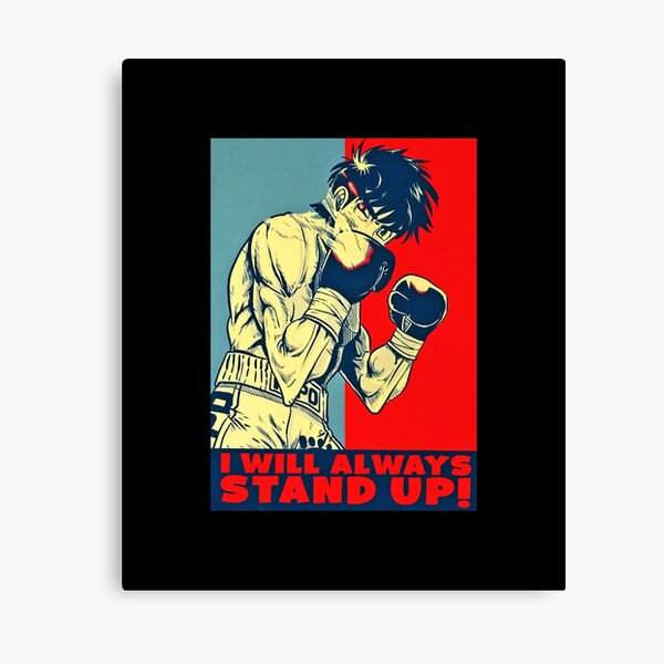 Hajime No Ippo Fight Anime Boxing Print Canvas Greeting Card for Sale by  donnalas