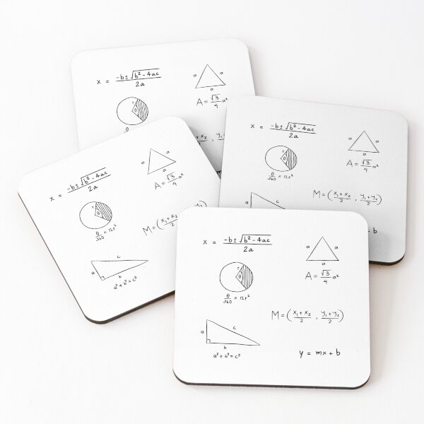 Item preview, Math equations and formula quadratic equation, area of sector, pythagorean theorem  designed and sold by CherieTree.