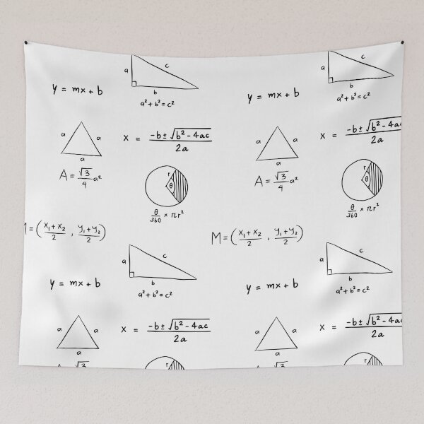Item preview, Math equations and formula quadratic equation, area of sector, pythagorean theorem  designed and sold by CherieTree.