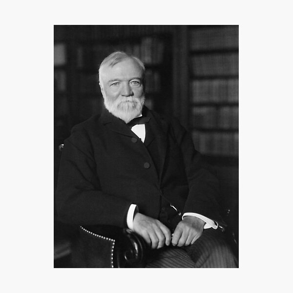 Item preview, Andrew Carnegie Seated In A Library  designed and sold by warishellstore.