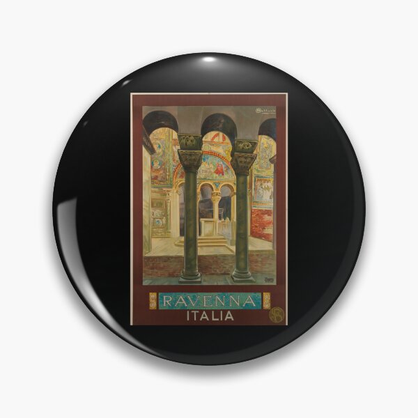 Item preview, Ravenna Italia Vintage Travel Poster Pullover Hoodie designed and sold by kimmesajgreh.