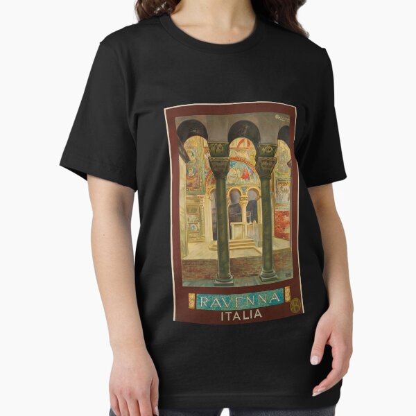 Item preview, Ravenna Italia Vintage Travel Poster Pullover Hoodie designed and sold by kimmesajgreh.