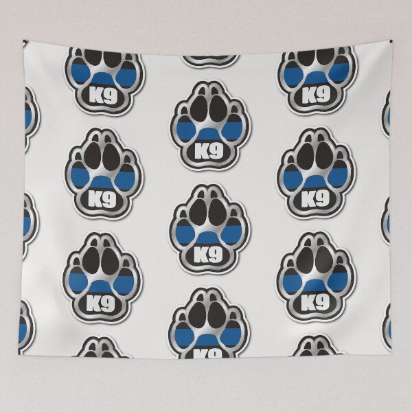 Item preview, K9 thin blue line paw - logo designed and sold by RENAGADE4LYF.