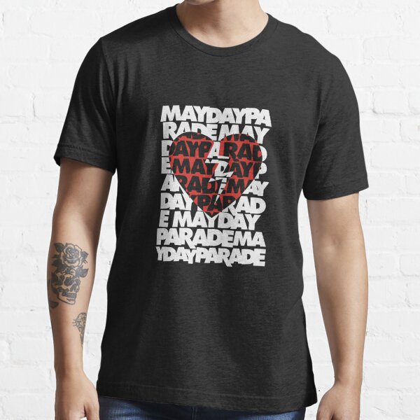 MayDay Parade Men's Broken Heart T-Shirt Large Black Men's Basic