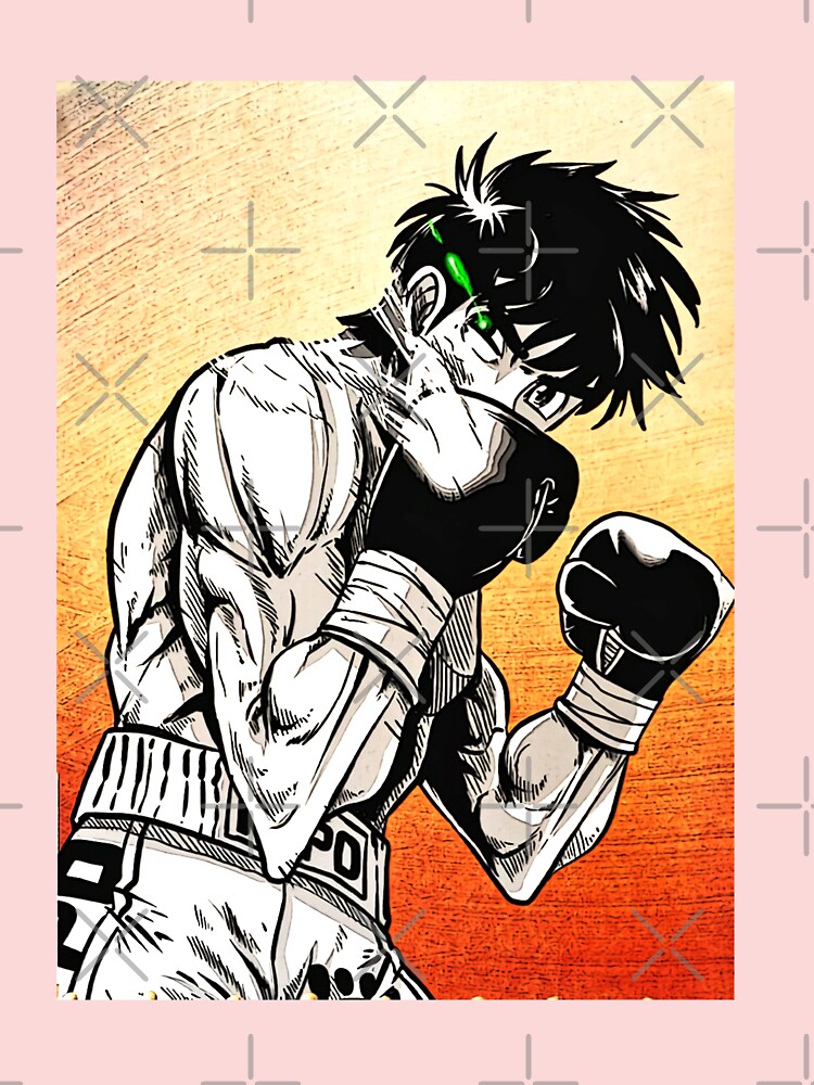 Hajime no Ippo, Ippo, boxing, manga, simple background, black background,  anime boys, minimalism, boxing gloves, sweat