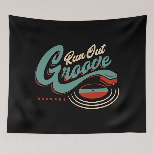 Item preview, Run Out Groove Records Logo - RedBlue T-Shirt designed and sold by Ravage894.