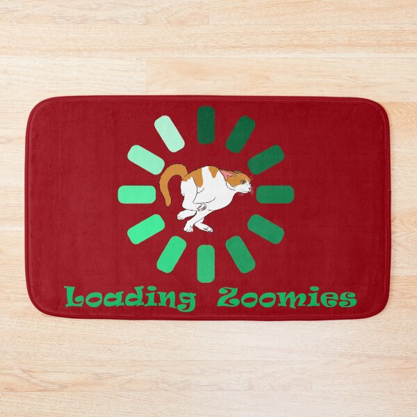Item preview, Orange and White Cat Loading Zoomies designed and sold by Deborah Camp.