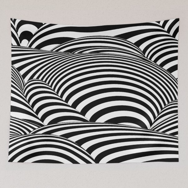 Item preview, 2D look Strips Art black and white  designed and sold by Tshirtstory.