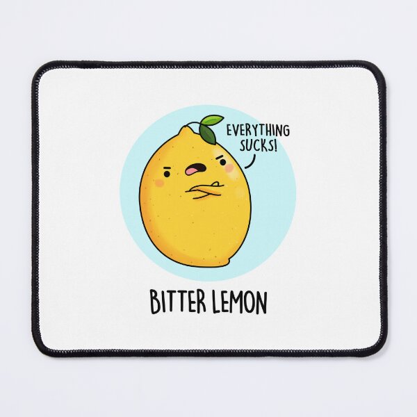 Item preview, Bitter Lemon Funny Fruit Puns designed and sold by punnybone.