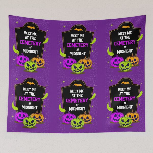 Item preview, Meet me at the Cemetery, Halloween Pumpkins designed and sold by Monique Prince.