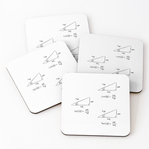 Item preview, Trigonometry Math equations and formula Sine Cosine Tangent Right angled triangle designed and sold by CherieTree.