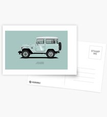 Land Cruiser FJ40 HardTop Blue Postcards