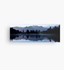 Lake Matheson - Neuseeland Metallbild