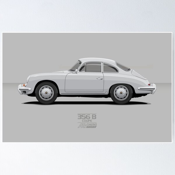 PORSCHE 911 CARRERA 1986 Poster: 11x14 in. Gift or Wall Hang