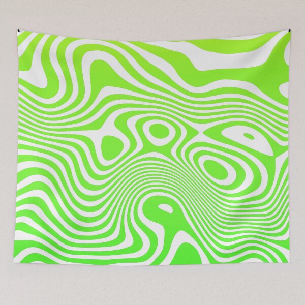 Item preview, Lime green Abstract Strips Art  designed and sold by Tshirtstory.