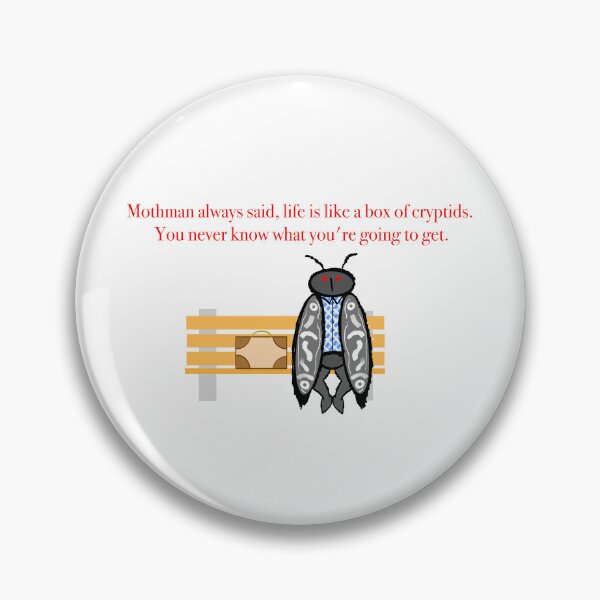 Item preview, Mothman Gump designed and sold by kybarkingspider.
