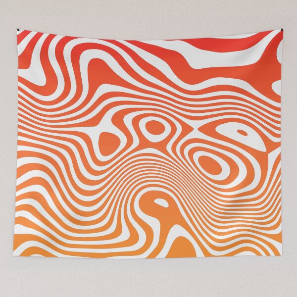 Item preview, Red Abstract Strips Art  designed and sold by Tshirtstory.