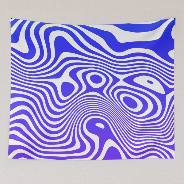 Item preview, Navy Blue Abstract Strips Art  designed and sold by Tshirtstory.