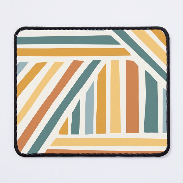 Item preview, Abstract Shapes 248 in Retro Rainbow Tones designed and sold by nineFlorals.