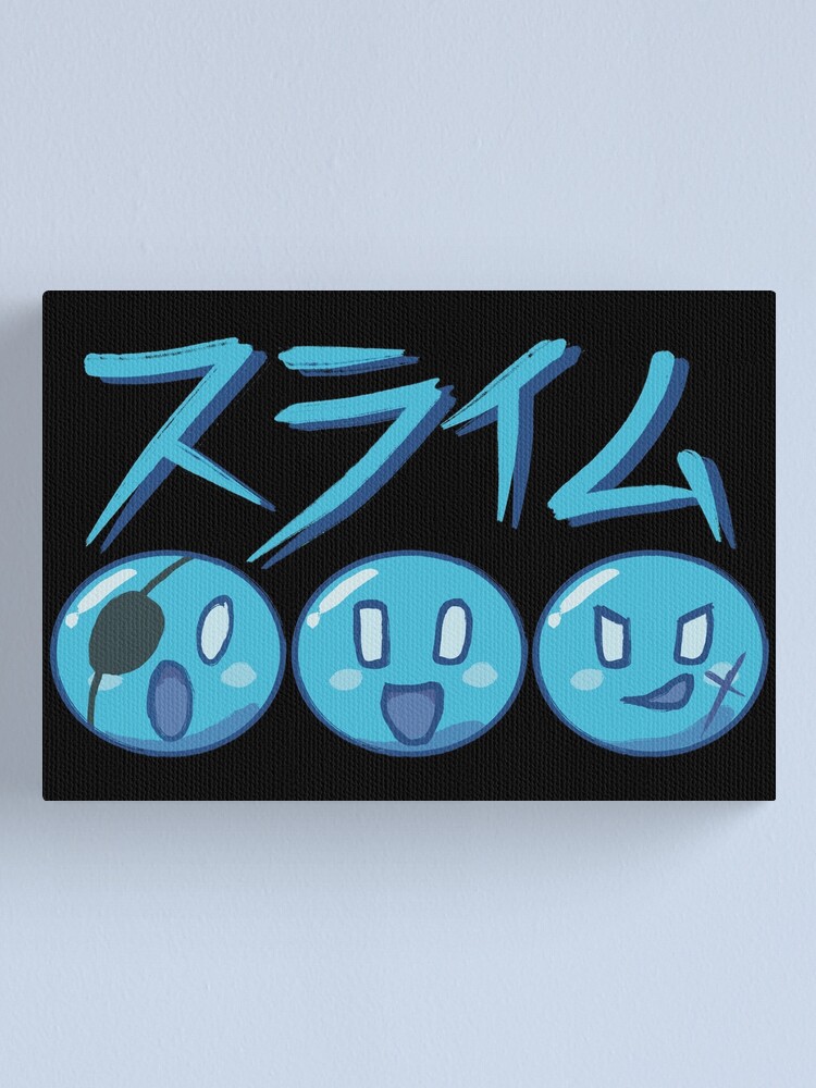 Cute Kawaii Blue Slime Custom from My Isekai Life or Tensei Kenja no Isekai  Life Anime Canvas Print for Sale by Animangapoi