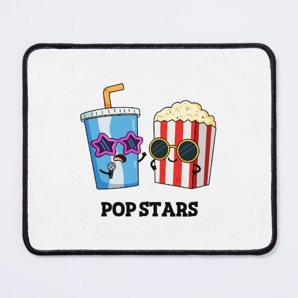 Item preview, Pop Stars Funny Soda Pop and Popcorn Puns designed and sold by punnybone.
