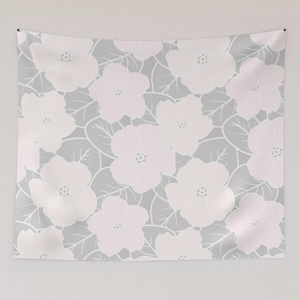Item preview, Soft pink violets on gray background designed and sold by anaskwi.