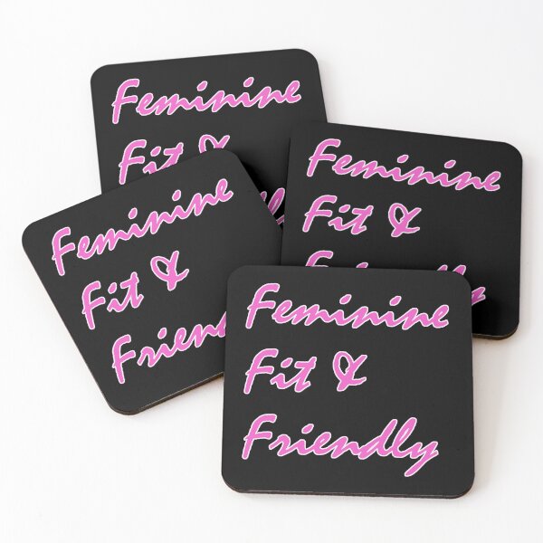 Item preview, Feminine Fit & Friendly (cursive) designed and sold by DVM2.