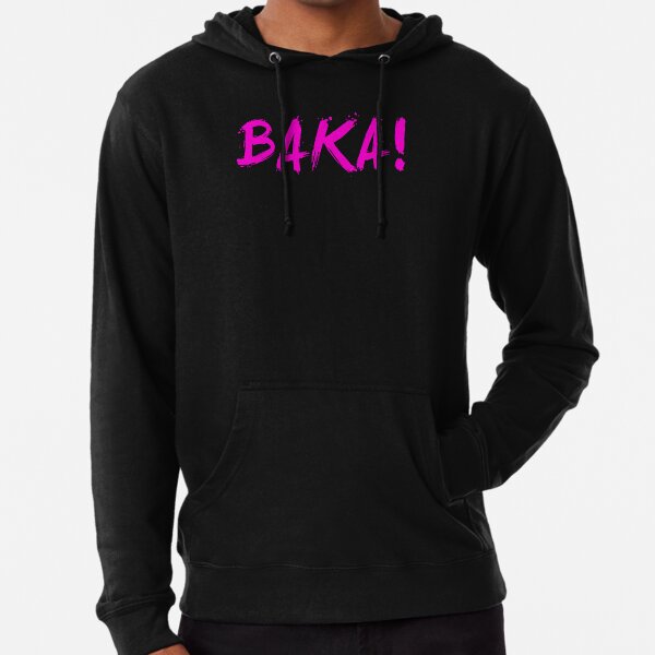 baka anime inspired shirt" lightweight hoodiejaneflame