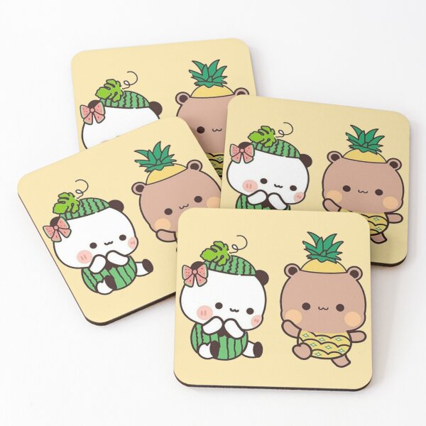 Item preview, Couple Fruits Couple Dudu Pineapple And Bubu Watermelon designed and sold by gingersweet.