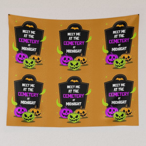 Item preview, Meet me at the Cemetery, Halloween Pumpkins designed and sold by Monique Prince.