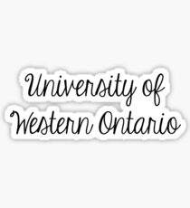 University of Western Ontario Sticker